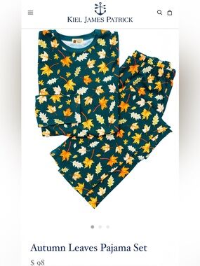 KJP Autumn Leaves Pajama Set